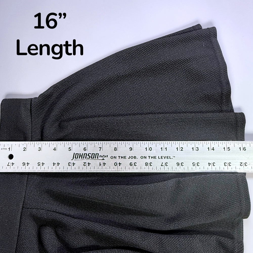 Urban Coco Womens Black Textured Flared Skater Mini Skirt Size L - Picture 10 of 10